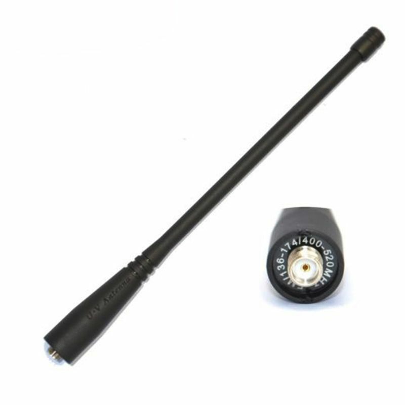 17cm antena original sma-faixa dupla fêmea para UV-82 UV-5R walkie talkie 136-174mhz & 400-520mhz leve