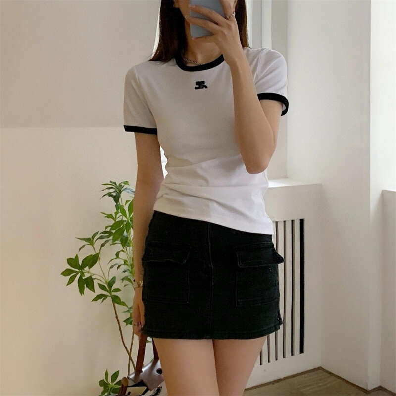Women T Shirt Clothing Graphic T Shirts Y2k Tops 592451 Spring Summer T-shirt Streetwear Embroidery Design Shirts 24ss New