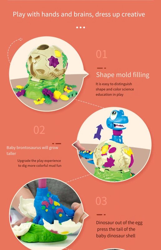 Hasbro-modelagem colorida argila brinquedo para crianças, jogar dose do cão, brinquedo animal, ar seco
