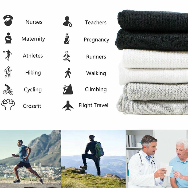 Calcetines de compresión para mujer, medias largas ajustadas, a la moda, cómodas, de algodón, para ciclismo, correr, saltar y Yoga