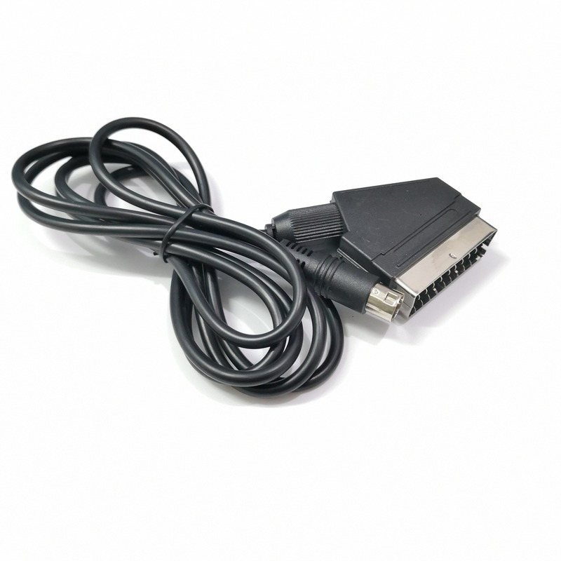 Kabel przewodzący RGB Scart dla Sega -Mega Drive 2 -Genesis 2 megadrive 2 MD2 RGB AV kabel Scart 1.8m D11 20 Dropshipping