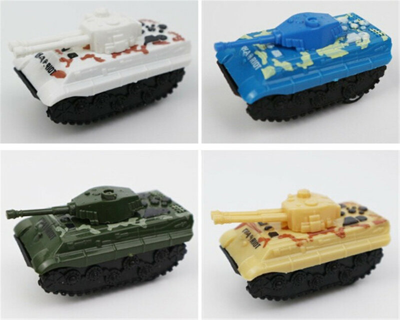 Modelo de cañón de Tanque Verde del ejército, juguetes en miniatura 3D, pasatiempos para niños, regalo educativo