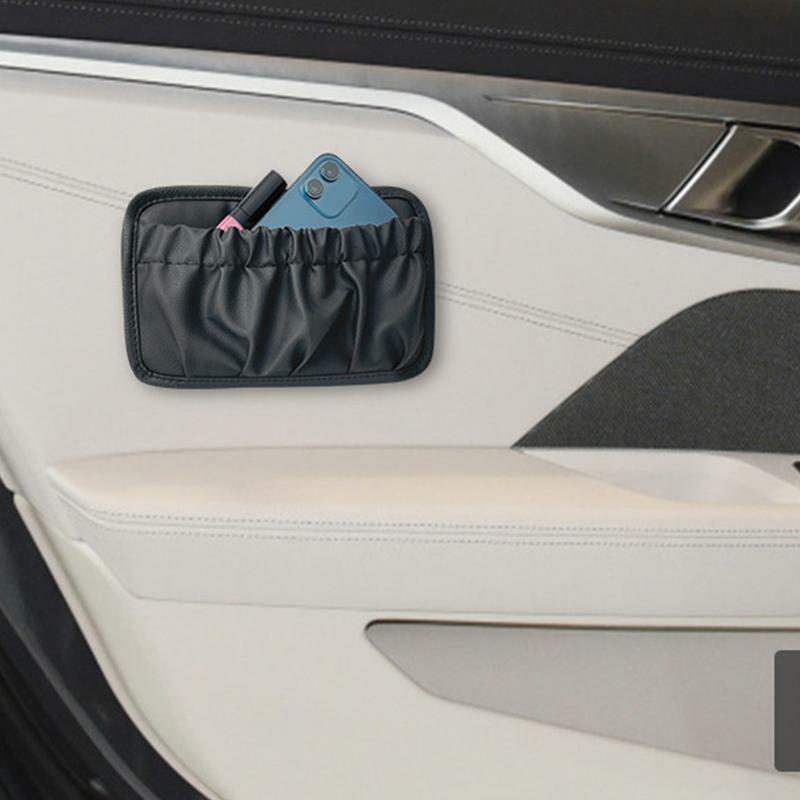 Самоклеящаяся сумка для автомобиля, карманный органайзер для хранения приборной панели, для автомобиля