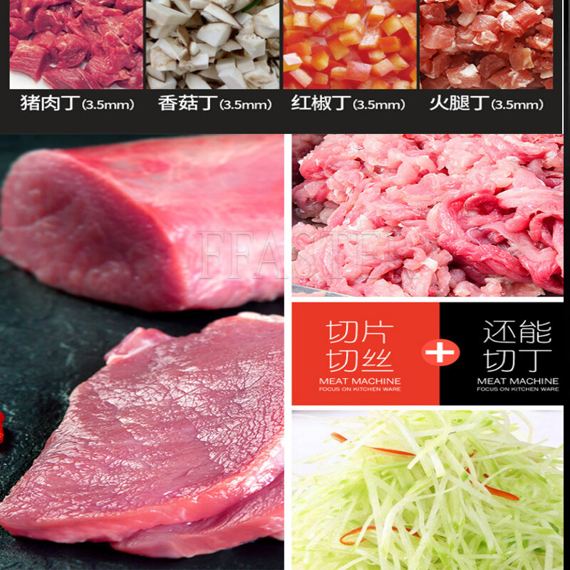 Krajalnica do mięsa zestaw noży odłączany do użytku domowego wielofunkcyjny krajalnica do mięsa maszyna do cięcia warzyw elektryczny