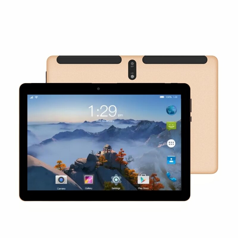 Android 9.0 tablet com câmera dupla, chamada telefônica 4G, DDR, 3GB de RAM, 32 GB ROM, MTK9863, WiFi, Quad Core, 10,1 em, T960, mais novo
