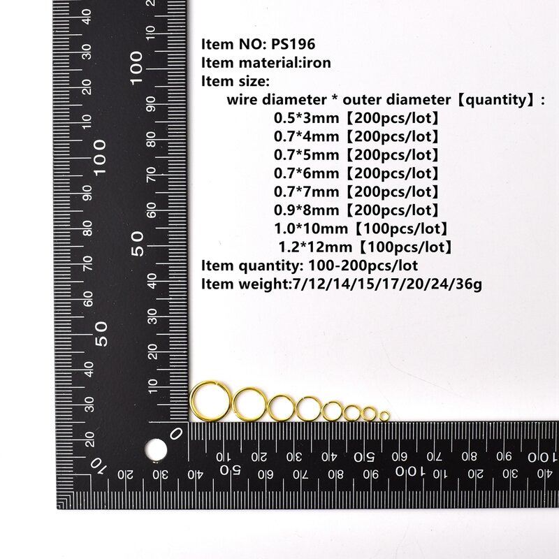 100-200 шт./лот 3-8 мм одинарные открытые соединительные кольца, разъемные кольца для изготовления ювелирных изделий своими руками, аксессуары для рукоделия