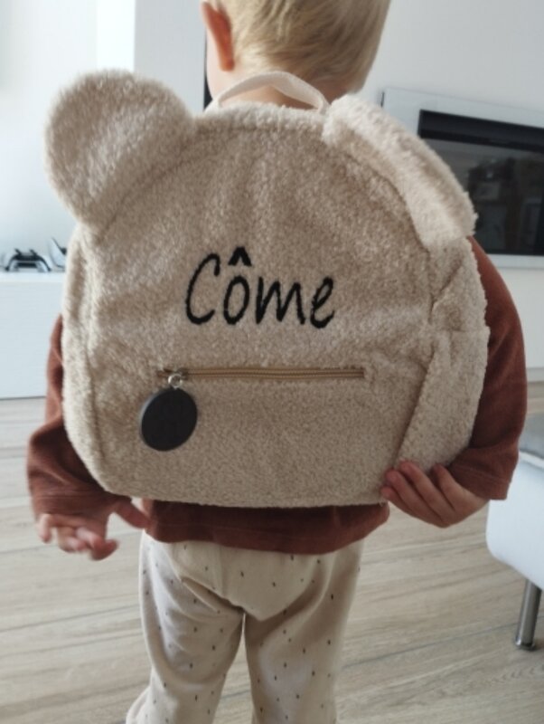Custom Teddy Bear Backpack Embroidered Name Kids School Backpack Children's Day Party Gifts Birthday Bags with Personalized Name