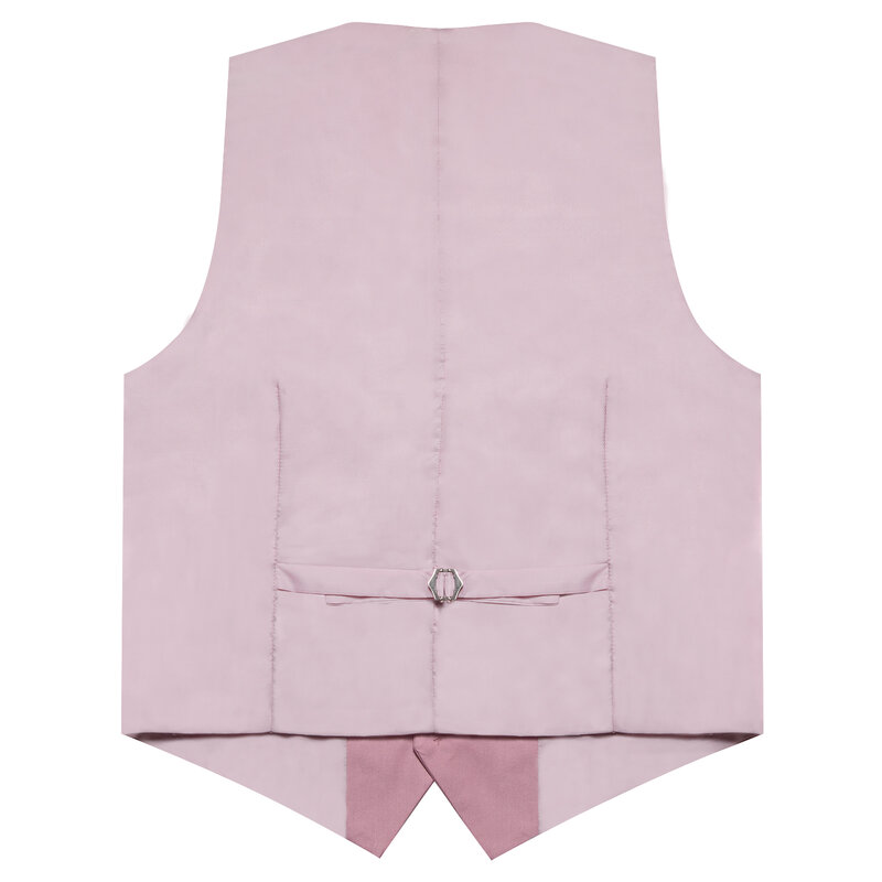 Exquisite Pink Casual Men's Vest Fashion Necktie Handkerchief Fromal Slim Fit Dress Waistcoat for Man Wedding Business Free ship