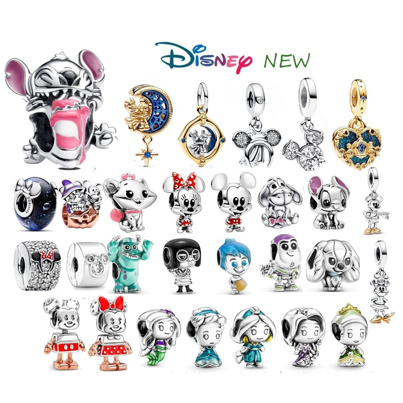 925 Sterling Silber Potde miel Disney Mickey Minnie Maus Charme Perle Anhänger passen original Pandora Armband Weihnachts geschenk