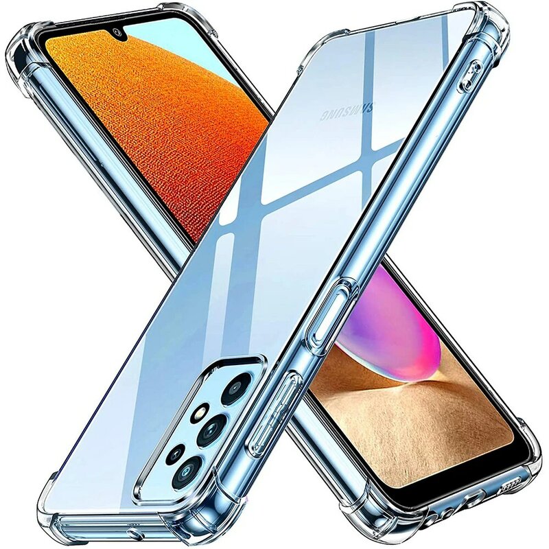 Funda de silicona suave a prueba de golpes para Samsung Galaxy, funda transparente de lujo para Samsung Galaxy A73, A53, A33, A72, A52, A32, A22, A12, A71, A51, A31, A21s, A70, A50, A40