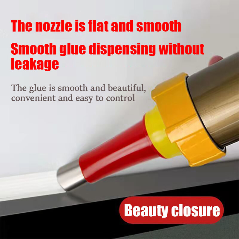 7/27Pcs Stainless Steel Caulk Nozzle Applicator With Base Caulking Finisher Sealant Finishing Tool Kitchen Bathroom Sink Joint