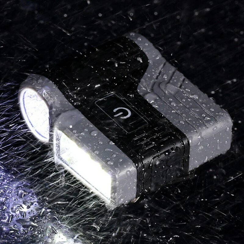 1 قطعة LED مقاوم للماء بطة اللسان غطاء مصباح الاستشعار غطاء كليب مصباح مصباح الصيد في الهواء الطلق (أسود)