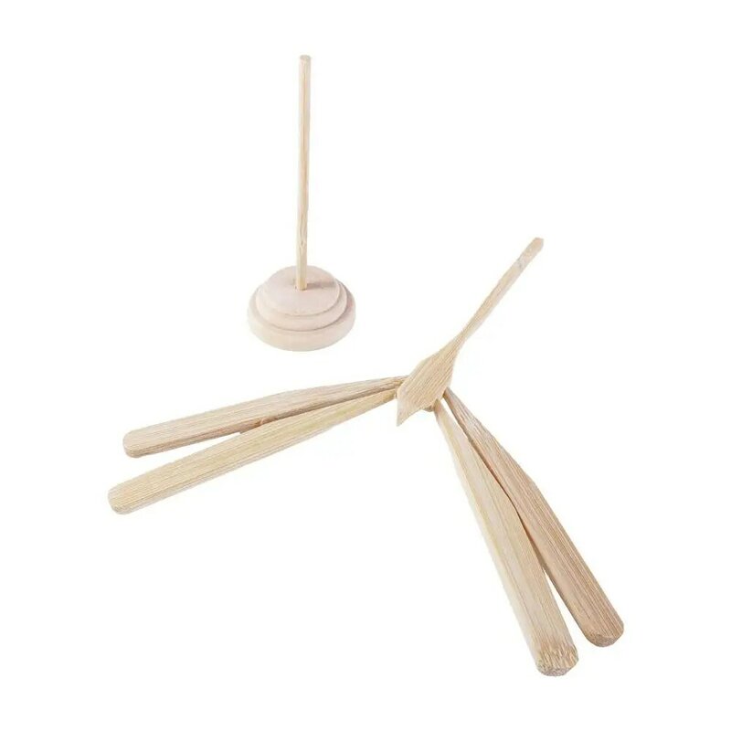 Juguetes Educativos de libélula de bambú equilibrado, juguetes de flecha voladora de madera, modelo de exhibición científica, juguetes de libélula de equilibrio