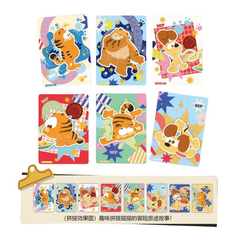 Kartu seru The Garfield kartu koleksi film Anime Garfield kartu periferal film keluarga Garfield untuk hadiah mainan anak-anak