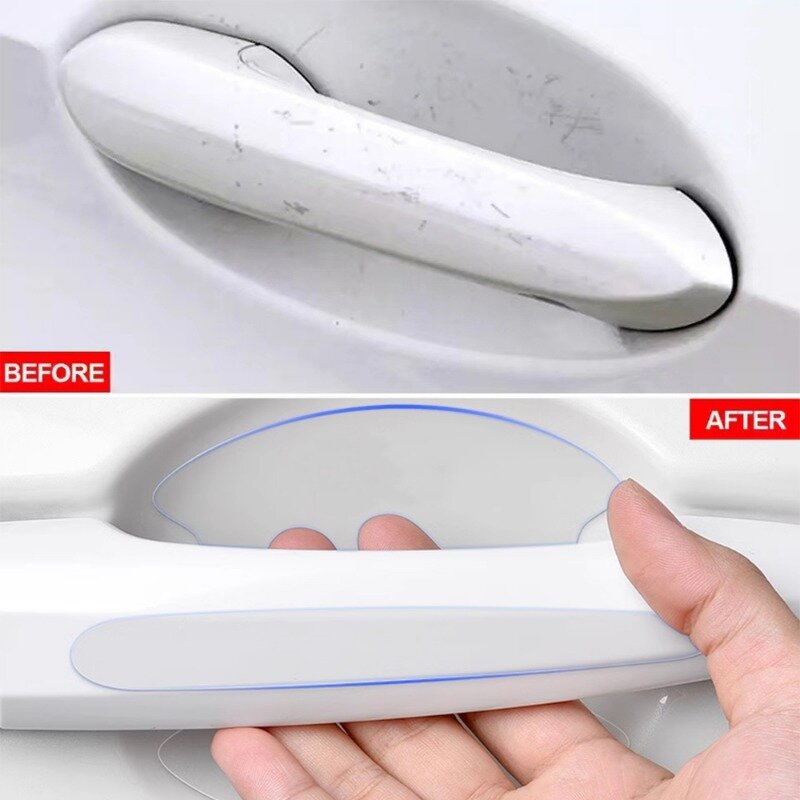 Universal Invisible Car Door Bowl Handle Protective Sticker Anti-collision Scratch-resistant Protection Clear Strip Stickers