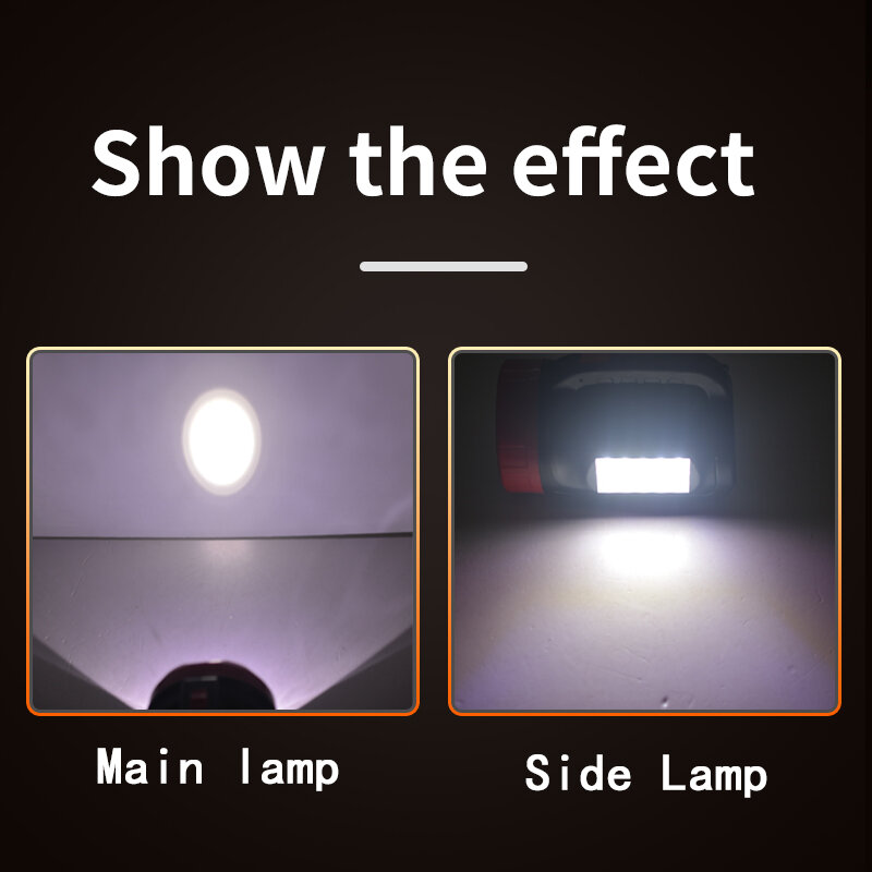 Reflector LED superbrillante, reflector recargable de mano, resistente al agua