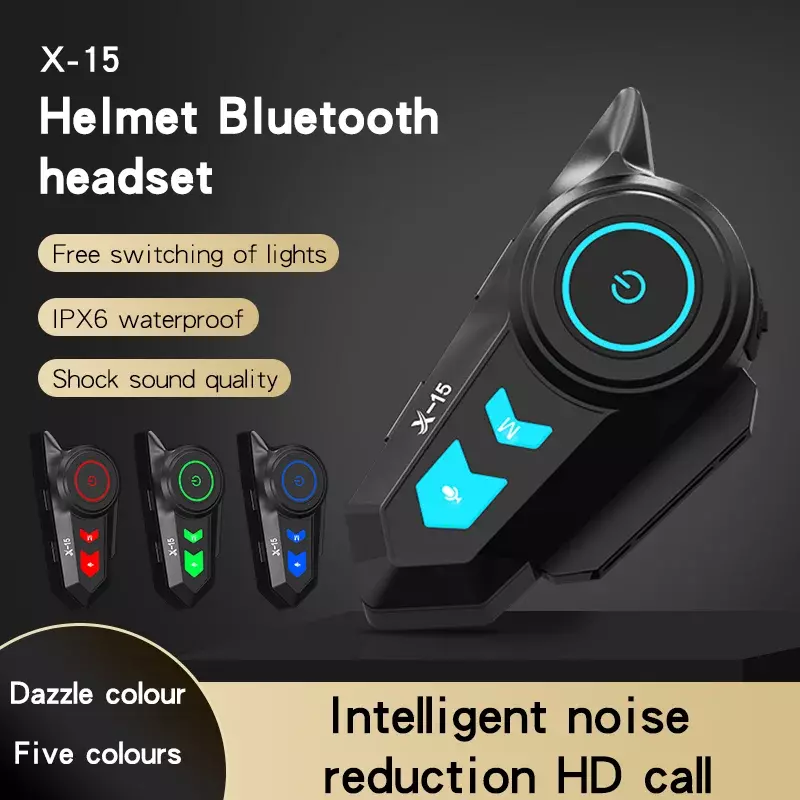 2024 Hot Sales Wireless Motorcycle Helmet Headset Accessory with Waterproof Bluetooth and Hands-free Intercom Function