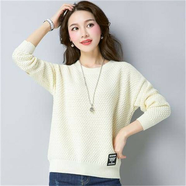 Autumn Winter New Round Neck Pull Femme Short Knitwear Fashionable Long Sleeve Top Bottoming Warm Women's Pullovers Sweater