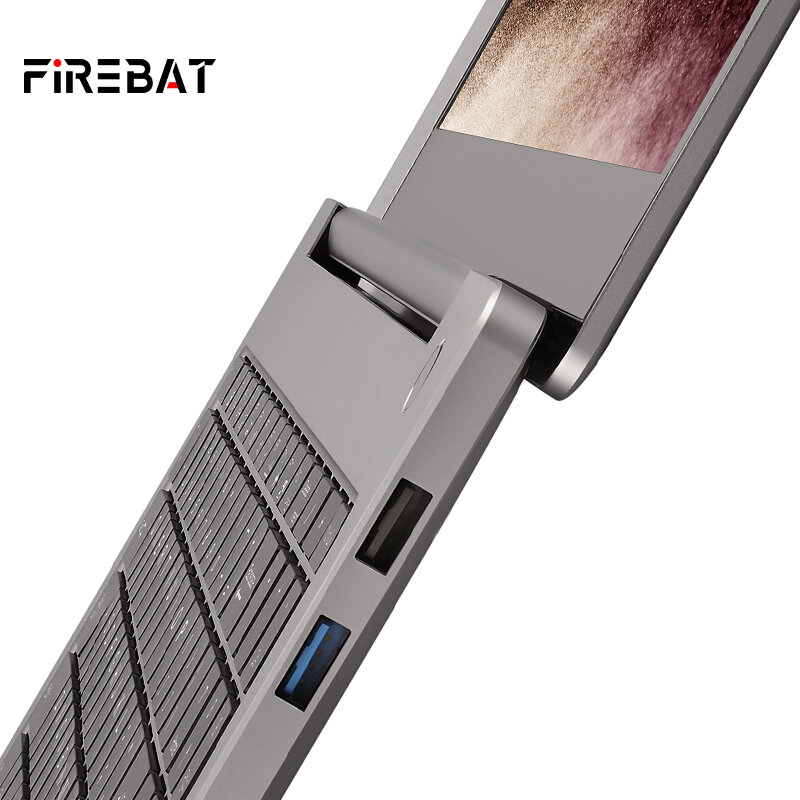 FIREBAT-Portátil Ultra-Slim Notebook Laptop, T5E, nova chegada, AMD R5 4600H, 15.6 Polegada, DDR4 M.2, 16G RAM, SSD 512GB, 1920x1080, 60Hz