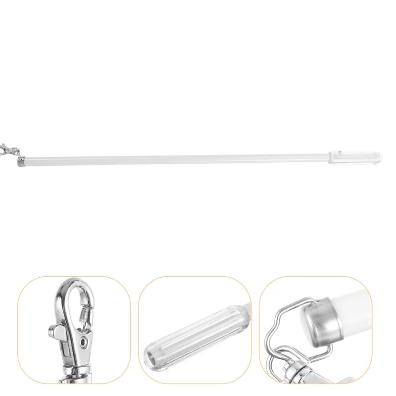 Liga de alumínio Cortina Track, Drapery Wand, Roman Rod, Manual Push Pull, Pequena Alavanca Mão, 50cm, Preto