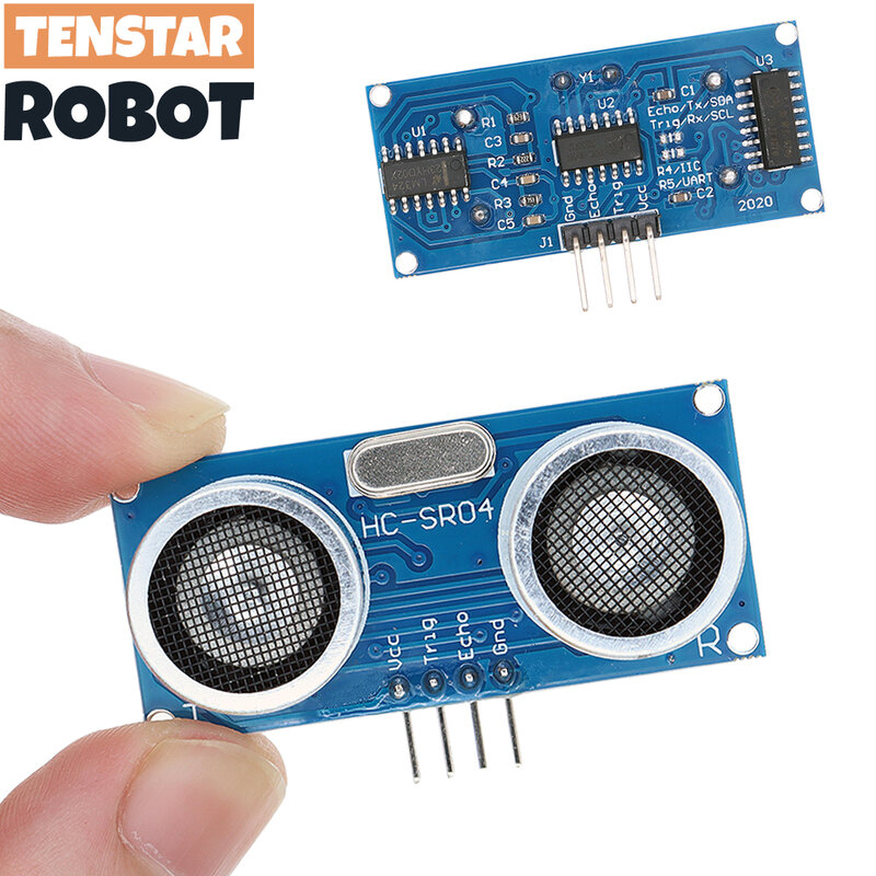 Modul Ultrasonik HC-SR04 Sensor Transduser Pengukur Jarak UNTUK Arduino Detektor Mulai Mobil Pintar
