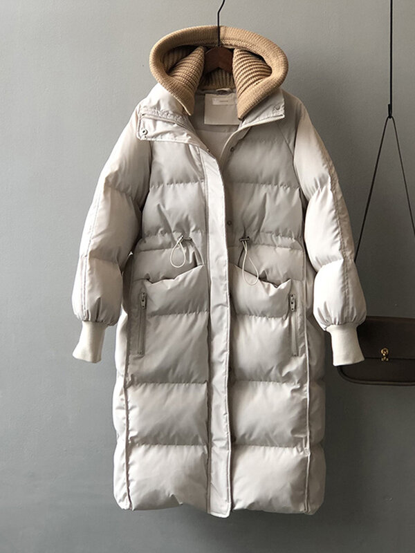 SEDUTMO zimowe grube ciepła Parka kobiety długi kurtka szeroka kobiet bawełna płaszcz z podszewką casualowe w stylu Streetwear płaszcz z kapturem ED1918