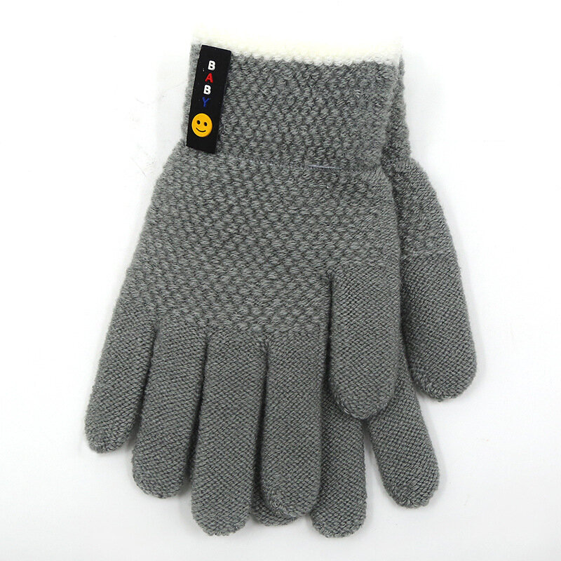 6-10 anni New Fashion Kids guanti lavorati a maglia spessi guanti invernali caldi guanti elasticizzati per bambini accessori per neonati per bambina
