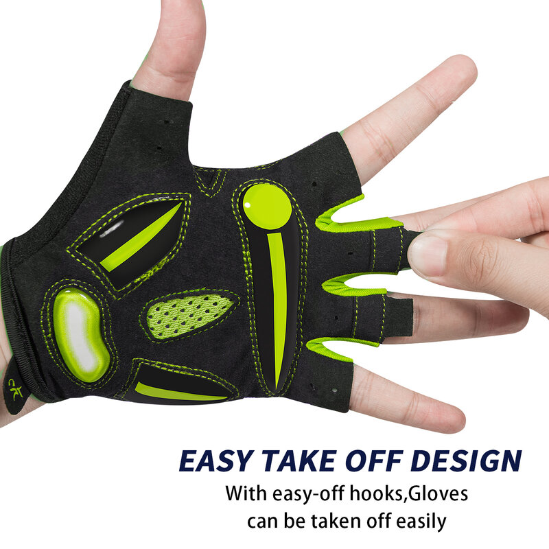 MOREOK Bike Gloves 5MM Liquid Gel Pad Bicycle Gloves Shockproof Mountain Bike Gloves DH Road Biking Cycling Gloves for Men Women