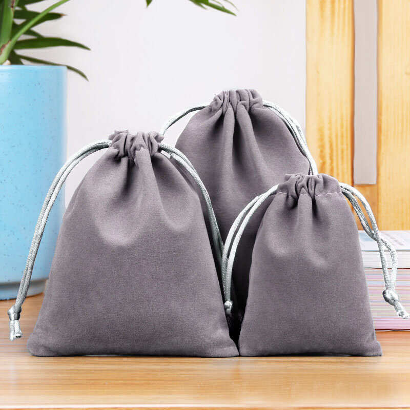 20 шт./лот 17x23 см фланелевая упаковочная сумка на шнурке бархатные сумки для ювелирных изделий косметический макияж ресницы могут быть настроены по индивидуальному заказу