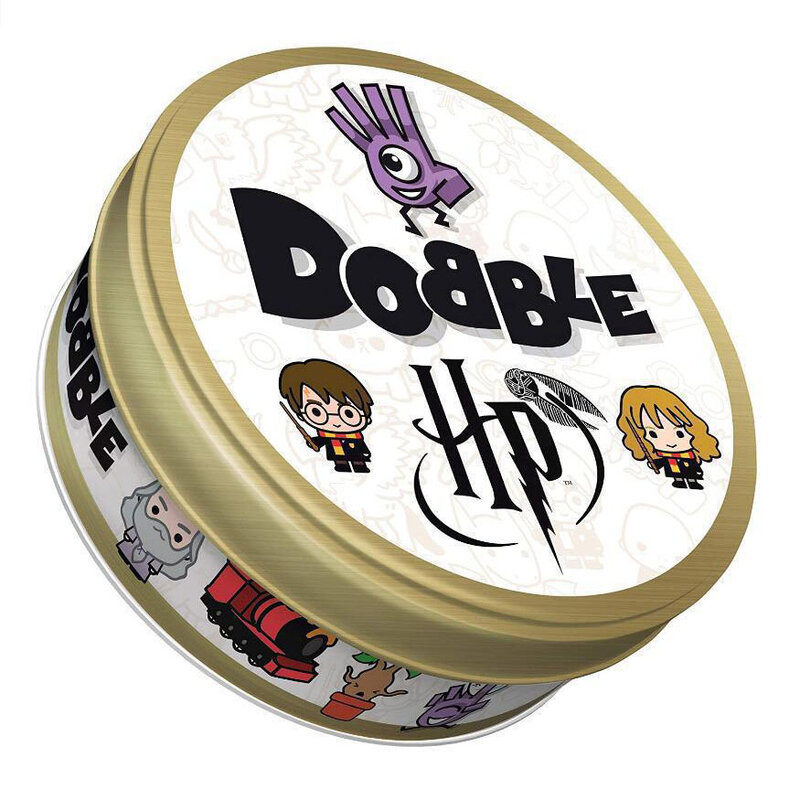 Dobble Central Perk Disney คู่ juego 30/55ชิ้นผู้เล่นเกมกระดาน HP สัตว์ผู้เล่นเกมปาร์ตี้เกม HP กล่องโลหะ