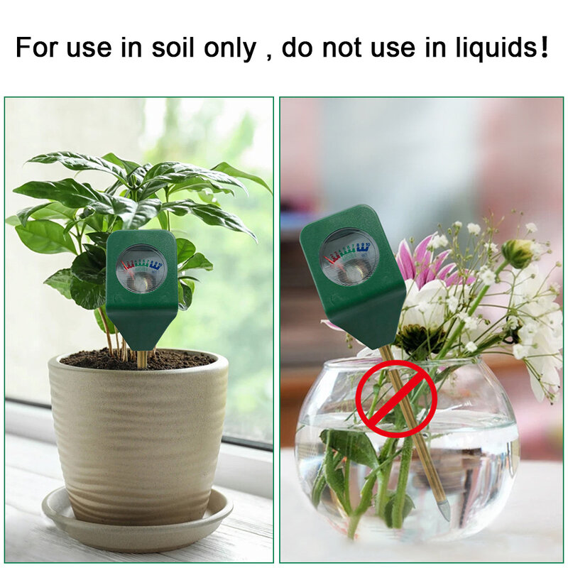 1pcs Soil Moisture Sensor Portable Hygrometer Tester Detection Garden Flower Plant Plastic Flower Plant Soil Metal 145*35*30 Mm