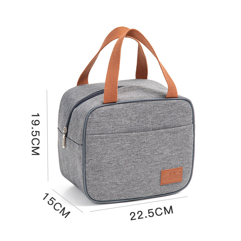 Insulated Lunch Bag Portable Tote Family Travel Cooler Bags Fresh Thermal  Bento Bag Picnic Drink Fruit Food Women Men Bag
