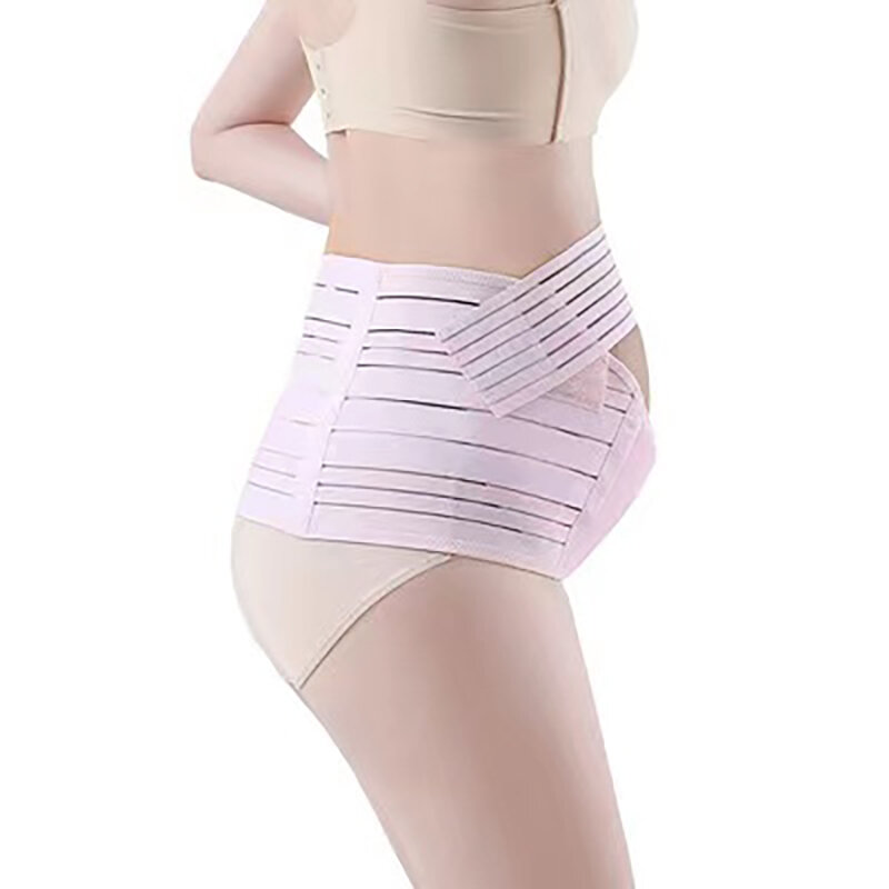 Le donne incinte possono regolare la cintura di sostegno addominale traspirante cintura di sostegno in vita set di 3 pezzi per donne incinte