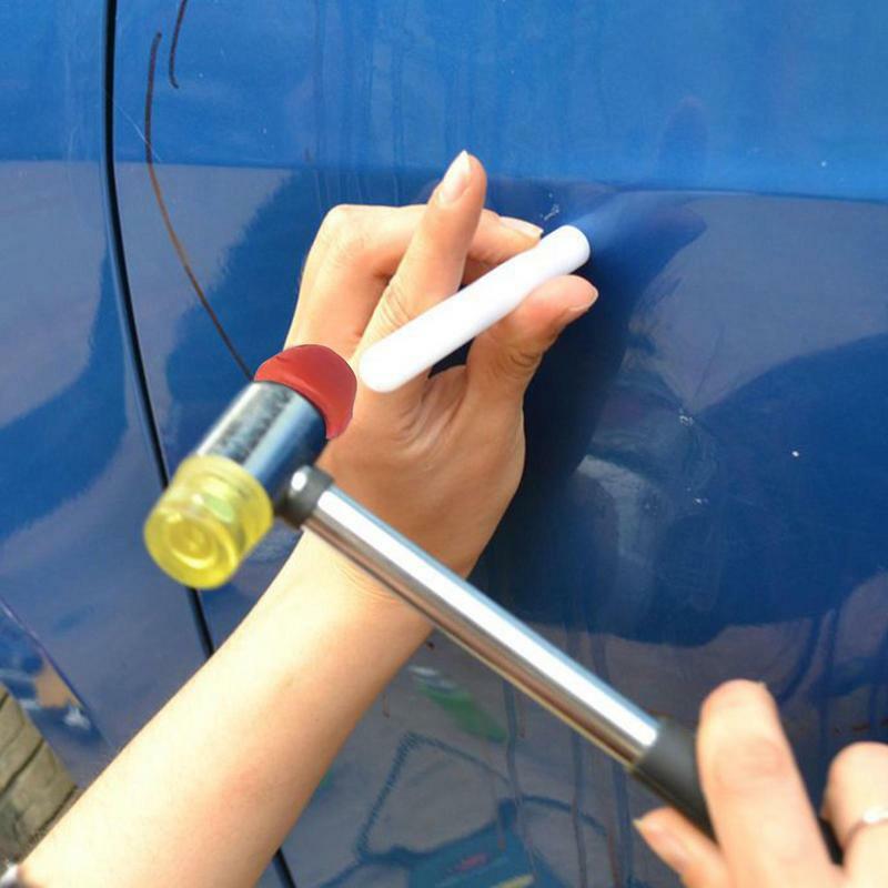 50 Stks/set Auto Deuk Reparatie Rubber Tips Rubberen Doppen Lichaam Reparatie Deuk Removal Tools Voor Pijnloze Deuk Reparatie Hamer En Tips