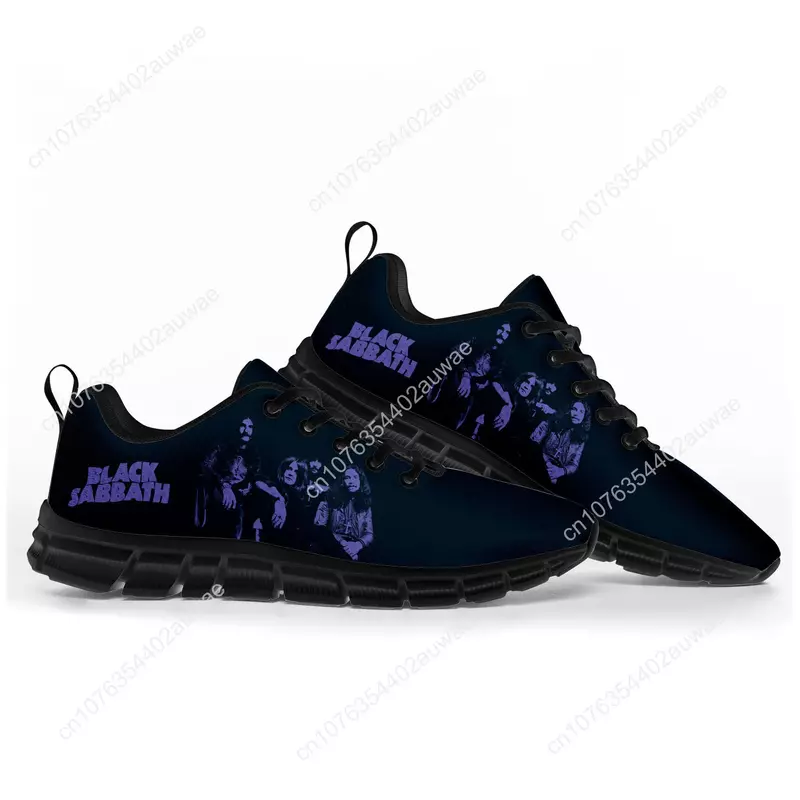 Black Heavy Metal Band Sabbath Sports Shoes Mens Womens Teenager Kids Children Sneakers Casual Custom High Quality Couple Shoes