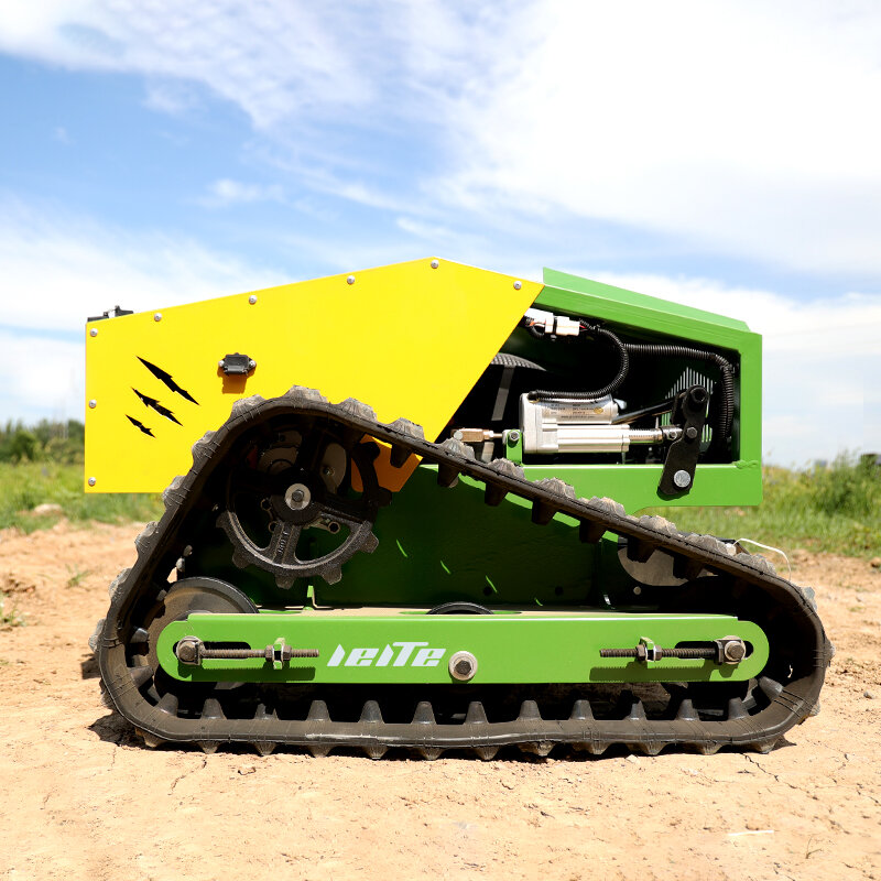 เครื่องตัดหญ้าระบบออโตเมติกปรับแต่งได้เครื่อง pemotong rumput ทางการเกษตรสามารถใช้หุ่นยนต์ควบคุมระยะไกลได้