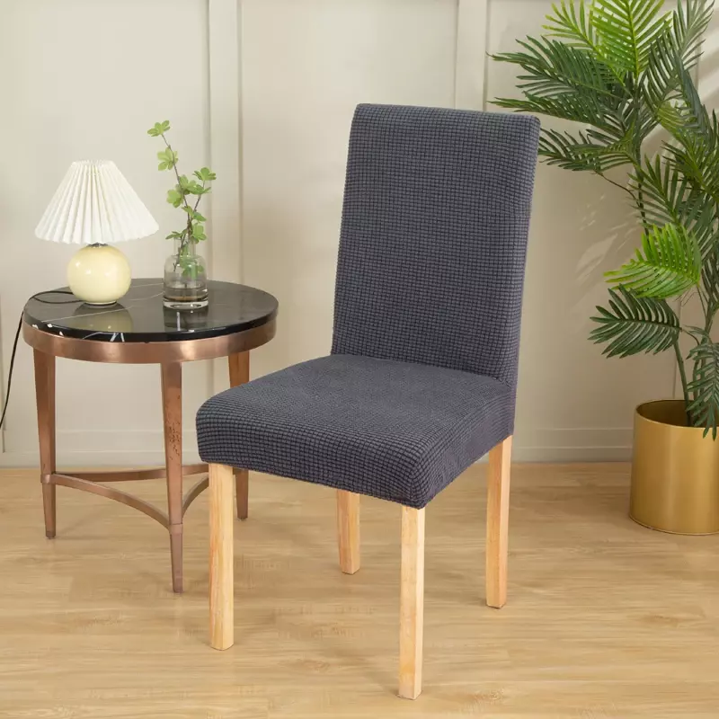 1/4/6 buah sarung kursi elastis spandeks kursi sarung untuk ruang makan pernikahan kantor jamuan pelindung furnitur Dekorasi Rumah