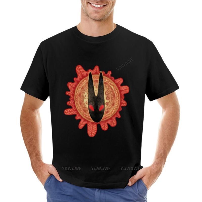 T-shirt da uomo estiva top di marca t-shirt con coniglio nero t-shirt corta abbigliamento estetico magliette nere per uomo