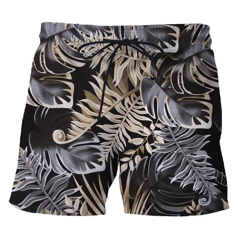 Pantalones cortos de playa Hawaianos para hombres y mujeres, bañadores de natación con estampado 3d de palmeras, secado rápido, ropa de verano, gran oferta