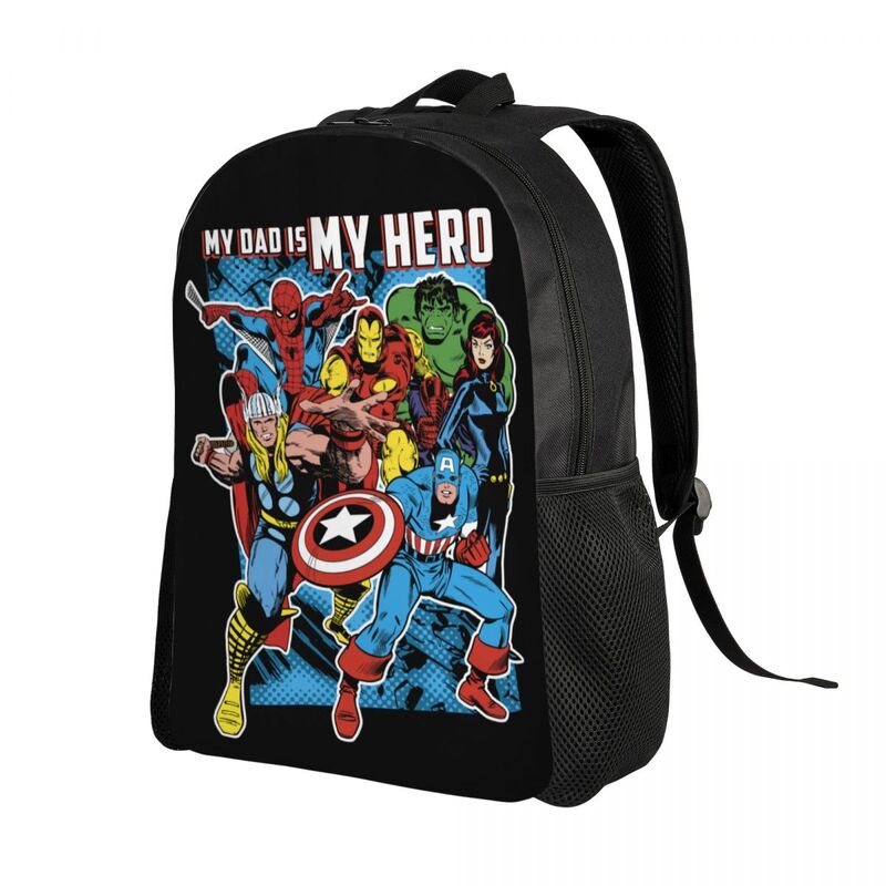 Custom Hulk Avengers Hero Dad Travel Backpack Women Men School Computer Bookbag College Student Daypack Bags
