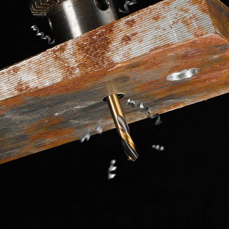 1 szt. HSS dwugłowe świder ślimakowy bity wysokoobrotowe stalowe elektryczne świder ślimakowy ręczne do metalu ze stali nierdzewnej do wiercenia w drewnie