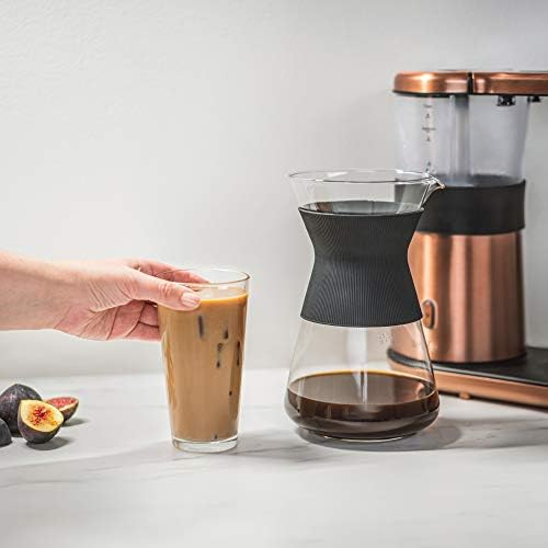 เครื่องชงกาแฟถ้วยเทลงบนเครื่องชงกาแฟเพียงชงกาแฟที่เข้มข้นทุกๆครั้งชุดประกอบด้วยโถแก้วตักตวง