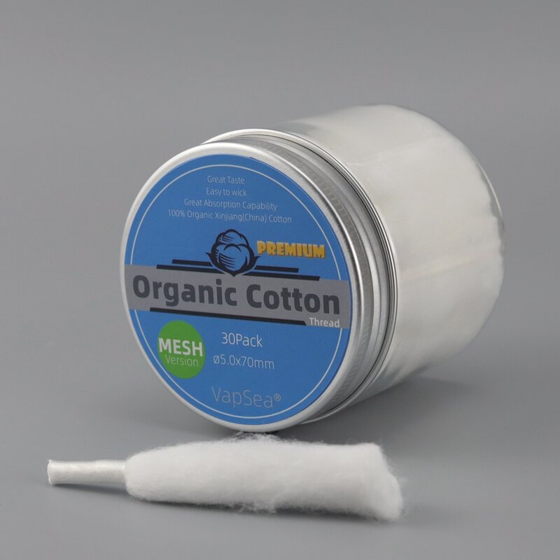 Paquete de algodón orgánico para cordones, hilo de algodón de alta calidad, D2.0/2,5/3,0/5,0mm, MTL/BoRo/RDL/DL/malla/AIO, 30/50 unidades