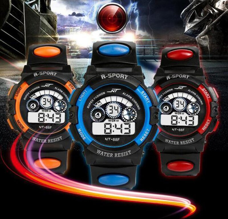 Kids Digital Watches Waterproof Children Boy LED Quartz Alarm Date Sports Wrist Watch Casual Boys Watches Child Gift 2023