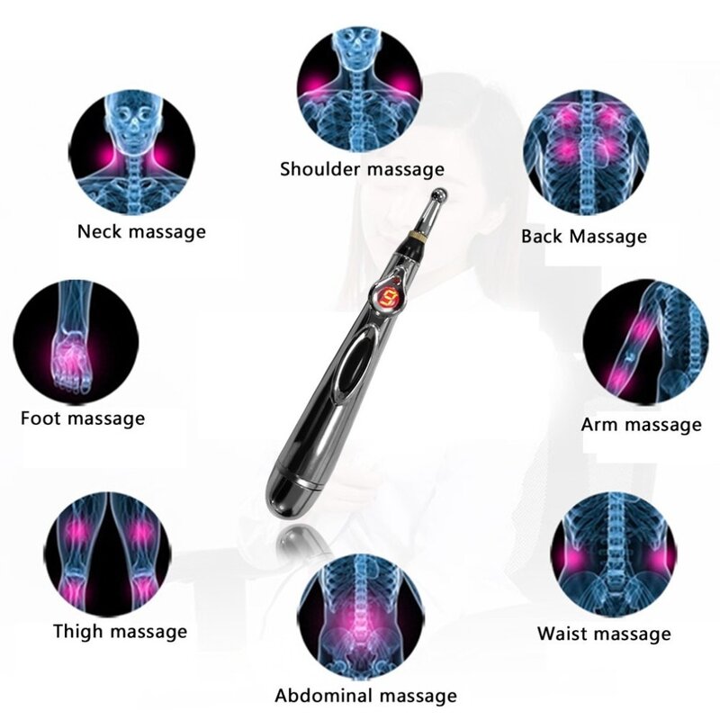 2021 lowest price Electric Acupuncture Magnet Therapy Heal Massage Pen Meridian Energy Pen