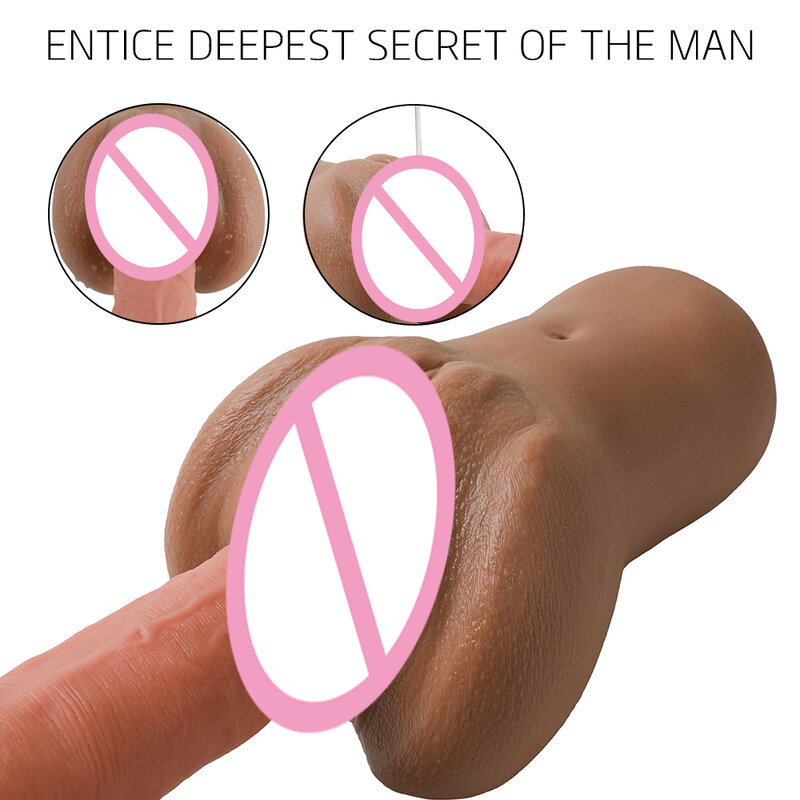 Soft Male Pocket Pusssy for Men Silicone Vagina Anal Realistic Male Masturbator Sex Tool For Men Sex Toys For Adult 18+ Pussy