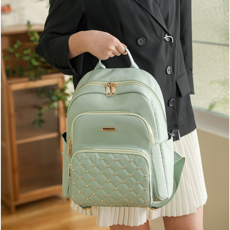 Multifunctional Fashion Ladies Bagpack High Quality Nylon Waterproof School Bags Designer Anti-theft Travel Back Pack Mochilas