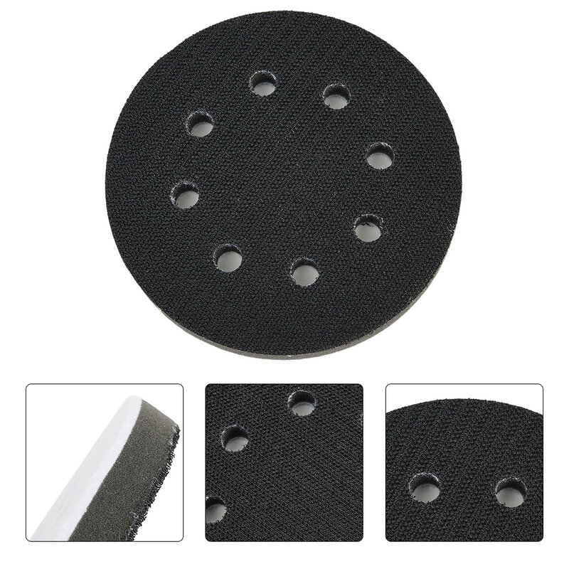 1 Pc Protective Pads 5 Inch 8 Holes Soft Interface Sanding Polishing Disc Protective Pad Backing Pad Sander Paper
