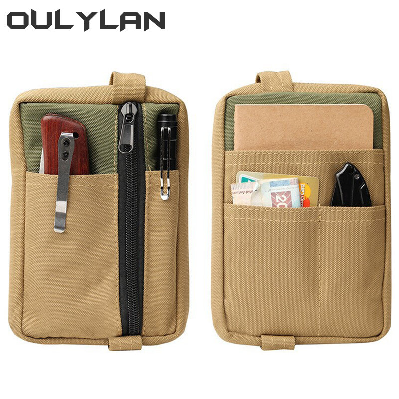 EDC Storage Bag Multifunctional Military Tactical Bag Portable Small Wallet Card Bag Outdoor EDC Toolkit Accessory Molle Bags