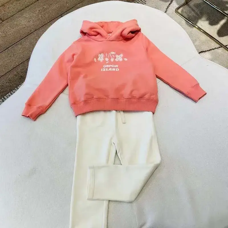 Pra-penjualan (dikirim pada Maret) 2024 BP Spring Sweatshirt anak perempuan Cherry bordir Hoodies anak-anak butik pakaian bayi laki-laki Sweatshirt